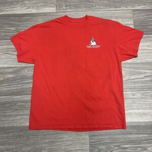 John Legend Band Tee Shirt Mens L Red Local Crew Roadie Music‎ Christmas Tour